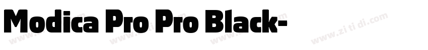 Modica Pro Pro Black字体转换